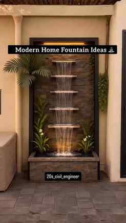Modern home Fountain ideas for indoor and outdoor decor
.
.