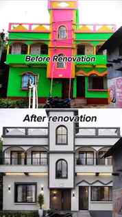 Before and After Renovation work of simple home.
.
.
.
.
.
.