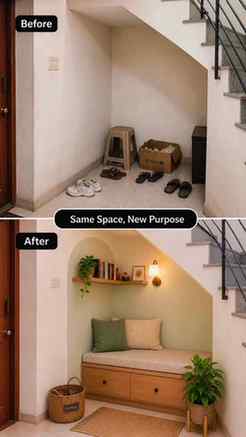 Before and After Transformation, modern home interior design