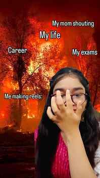 Content rukna nahi chahiye😭
[Burning house reels,my life v