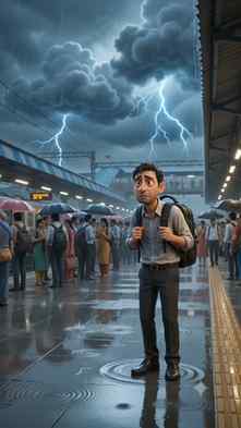 🌧️ Aaj office pahunchna zaroori hai... lekin ghar wapas pah