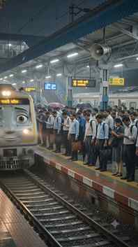 मुबई की बारिश में सबसे बड़ी मंज़िल सिर्फ़ एक होती है... "घर।
