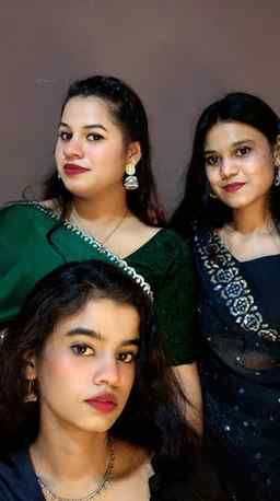 Subhanallah ✨
[ sisters in saree, saree transition, sister