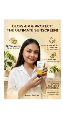 "One cream for 7 skin problems" 💕
SPF 50+ PA++++
12+ Hour
