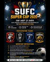 Finally..😎
The wait is over, @__s.u.f.c__ super cup 2026🏆