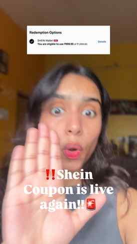 *Caption*

🚨 People are already claiming their SHEIN coupon