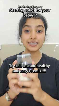 Try this roasted makhana primix ...just add a little warm mi