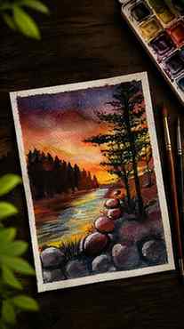WAIT FOR REVEAL 🤌🏻✨ 
Watercolor whispers in every brushstr