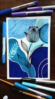 Diving deep into the blues 💙✨
.
.
.
.
 #ReelsViral #ArtAcco