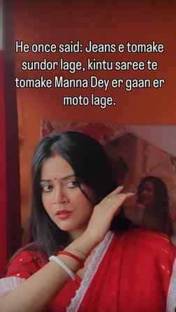 Bangali and their obsession with Sarees and Manna Dey🥹🫰🏻❤