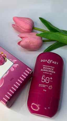 Pretty in pink, serious about sun protection..PA++++ for the