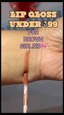Finally an affordable lip gloss for us brown girlies🎀🫶🏻