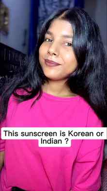 Korean sunscreen jaisa finish, but it’s actually Indian 👀✨
