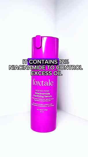 Foxtale’s 12% Niacinamide Clarifying Serum has been helping 