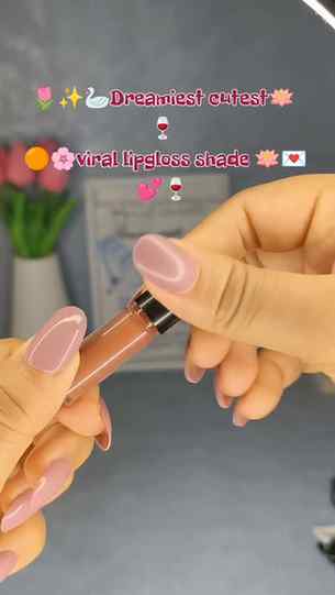 Lip gloss is a cosmetic product that adds shine and subtle c