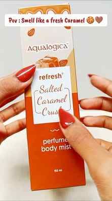 Comment "caramel" for link
Aqualogica body and hair mists,