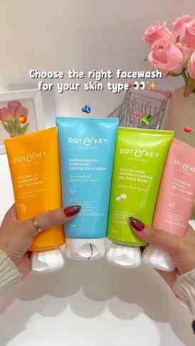 Choose the right Facewash for your skin type 👀🛒
Galat face