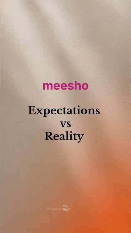 Meesho Expectations vs Reality 😱🏡
Sach bolu to mujhe laga 