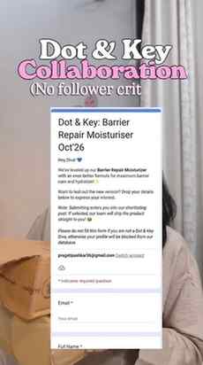 Comment Dot and key 💓

​Dot & key collabs, dot & key collab
