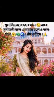 সনাতনী হলে একবার রাধে রাধে বলে যাও🦚🧿🙏

#radheradhe❤️ #rad