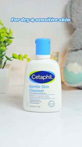 Cetaphil gentle cleanser for dry & sensitive skin🩵 @cetaph