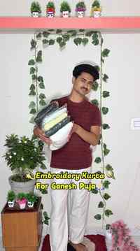 Comment For Link 🔗 
@meeshoapp 
🐘🧡 KURTA FOR GANESH PUJA 
