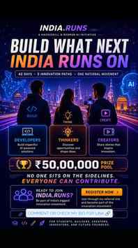 🇮🇳 BUILD WHAT NEXT INDIA RUNS ON 🚀
42 Days • 3 Innovation