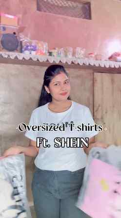 Oversized T-shirts by: @shein_ind  Comment “Link” to get lin