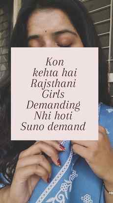 Tag your Rajsthani Baddie ❤️❤️
Kon kehta hai rajsthani girls