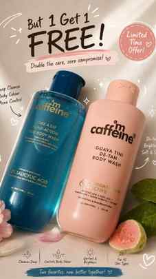 BUY 1 GET 1 FREE 😱

mCaffeine BOGO Deal Live hai!

💙 Body 