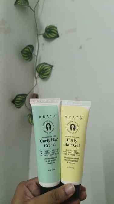 AFFORTABLE CURL CREAM+GEL UNDER ₹500 #arata #fypage #fyppppp
