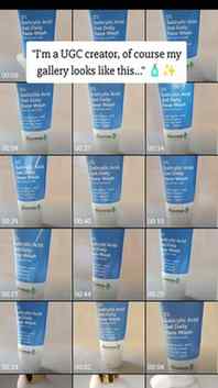 If you see me deleting 500 videos of a face wash pour shot j