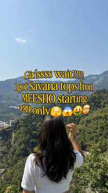 Girlssss wait!!!!!!! I got Savana tops from meesho starting 