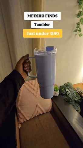 Found the cutest tumbler on meesho at just ₹150 only🎀
Comme