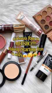 Girlssss run to meesho bcs makeup starting from ₹1 only😱🫣�