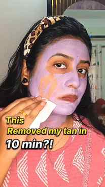 Trying this purple mask for tan removal 👀
Didn’t expect THI