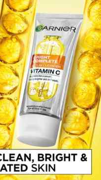 Try the new Garnier Vitamin C infused Serum Facewash for tha