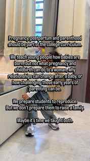 We learn about reproduction, but hardly ever about what come