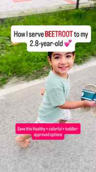 Don’t know how to add beetroot to your little one’s meals? ❤