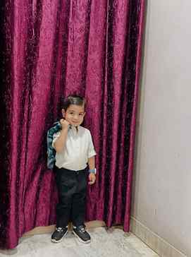 Tiny gentleman with a big personality! 😎💙
Mama’s little he