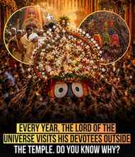 The King of the Universe steps out of His temple once a year