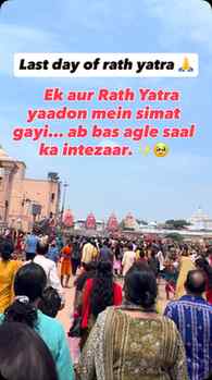 ✨ The Last Day of Rath Yatra… 🥹❤️
Today, Mahaprabhu return
