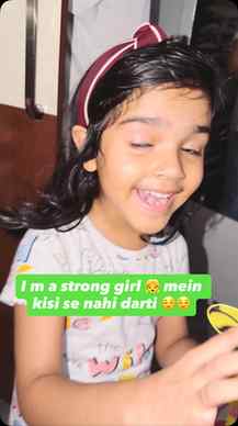 No matter how brave she is… a lizard changes everything! 🤭