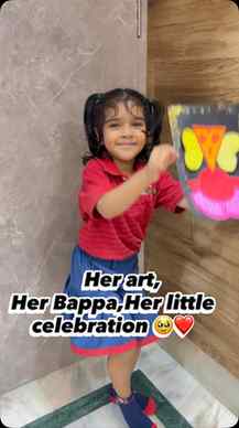 She made her own little Bappa with so much love… 🐘❤️
And th