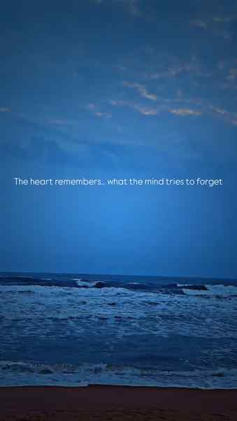 The heart remembers… what the  mind  tries to forgets…
🕊️💗