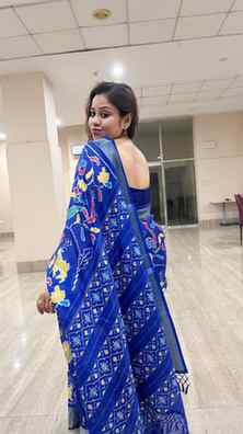 POCHAMPALLI DESIGNER AND DOLLA SILK FABRIC SAREES…..A saree