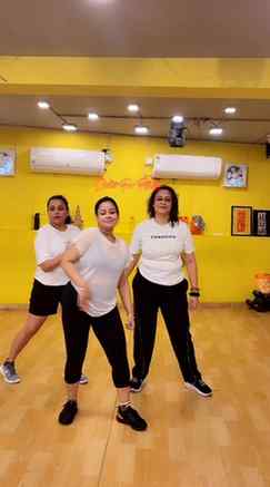 Zumba done, but the fun didn’t stop! 😂💃 Just vibing to thi