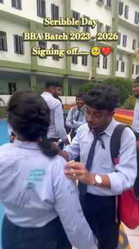 Alvida 3rd year "BBA Batch 2026 Signing off with a heart ful