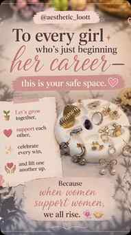 💖 Every girl starting her career deserves a support system.