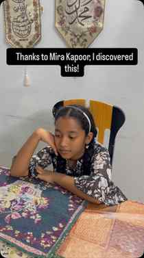 Thanks to Mira Kapoor, I discovered this! If your child says